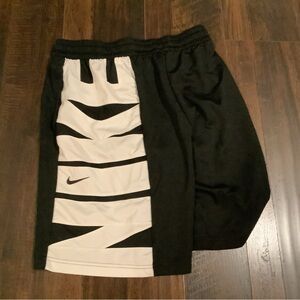 Nike Athletic Shorts in Black and White-Medium